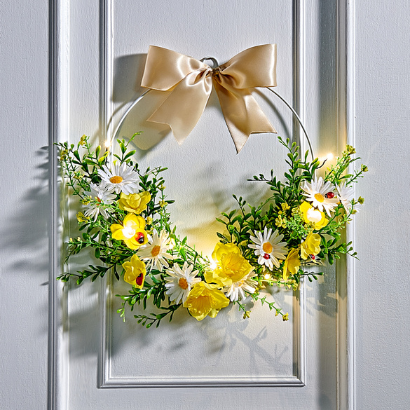 Couronne LED "Narcisses &marguerites"