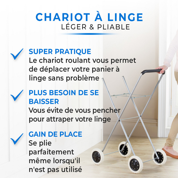 Chariot à linge Clarsen