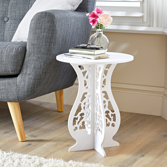 Table d'appoint, blanc
