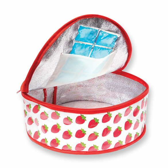 Sac réfrigérant pour gâteaux "Fraises" Basilico