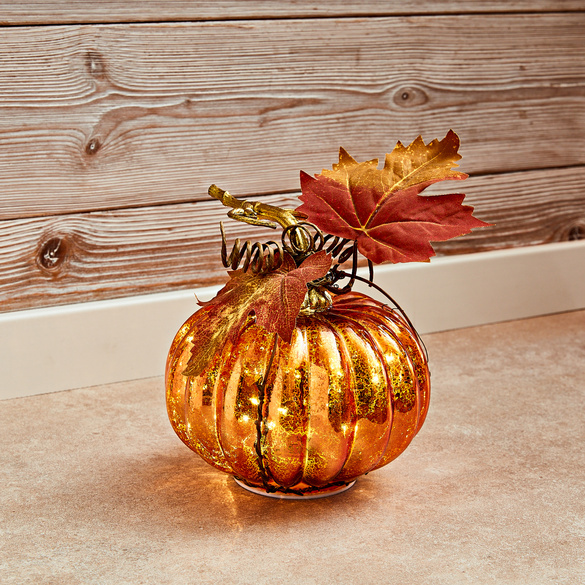 Citrouille en verre LED Eldo
