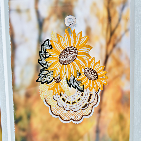 Suspension textile Tournesols