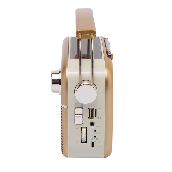 Radio solaire look rétro Bergström