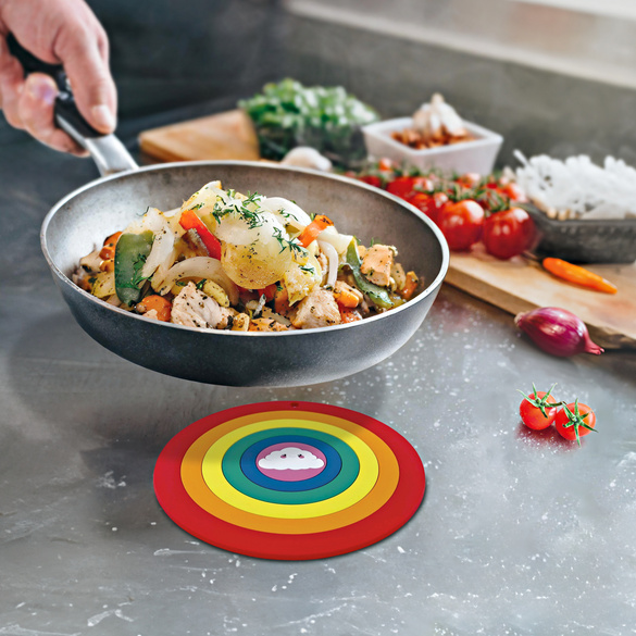 Lot de 2 dessous de plats "Arc-en-ciel" Basilico