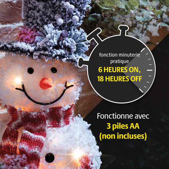 Bonhomme de neige LED « Mr. Frosty » Gainsborough