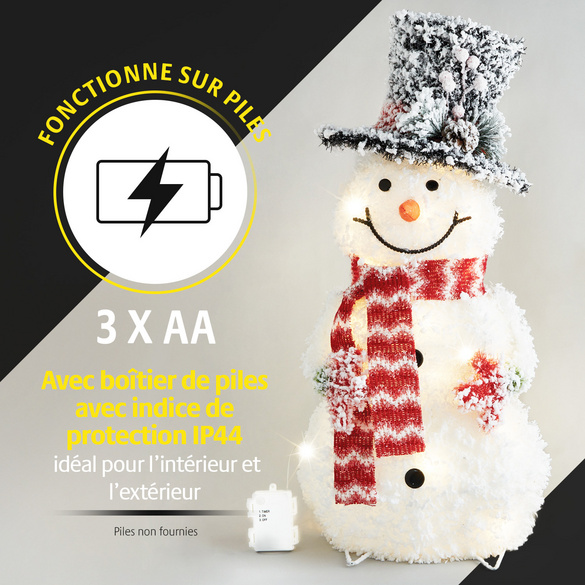 Bonhomme de neige LED « Mr. Frosty » Gainsborough