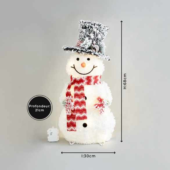 Bonhomme de neige LED « Mr. Frosty » Gainsborough