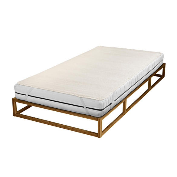 Surmatelas en calmuc biberna 150 x 200, naturel