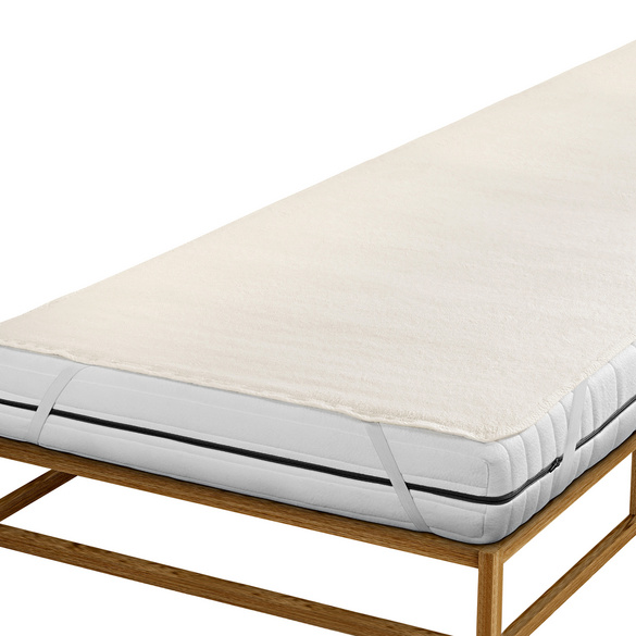 Surmatelas en calmuc biberna 200 x 200, naturel