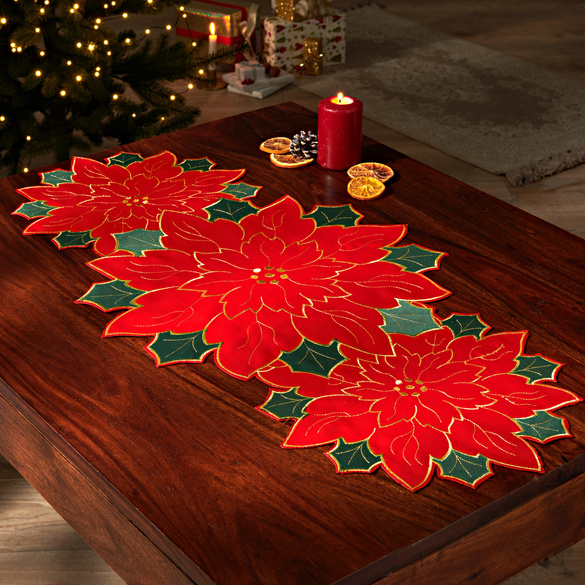 Chemin de table "Poinsettia" Eldo