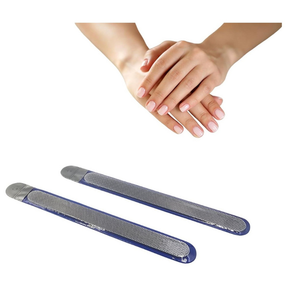 Lot de 2 limes à ongles revêtues de poudre de diamant