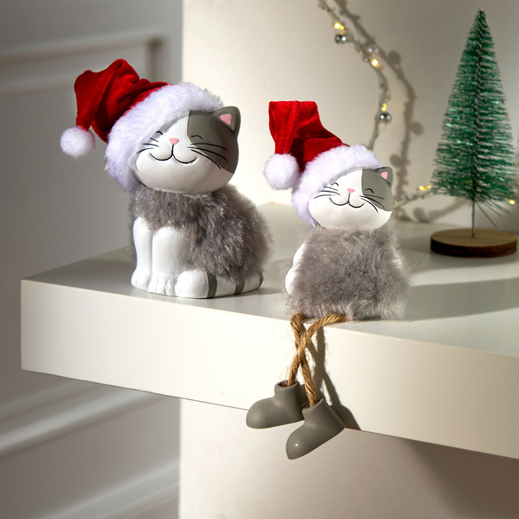 Lot de 2 chatons de Noël Eldo