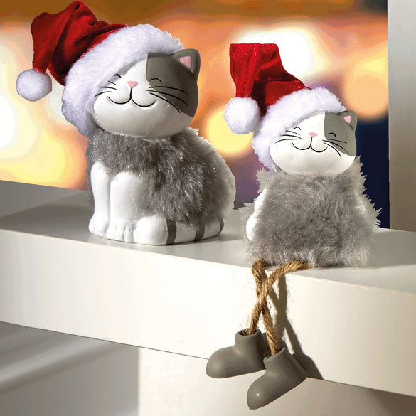 Lot de 2 chatons de Noël Eldo