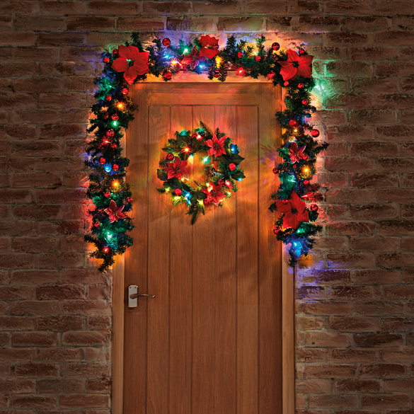 Couronne de Noël LED Ø 40 cm Gainsborough