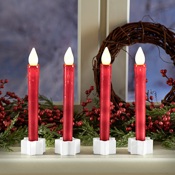 Lot de 4 bougies LED Eldo