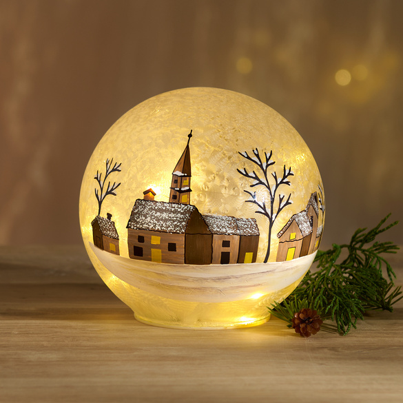 Boule LED "Village hivernal" Eldo