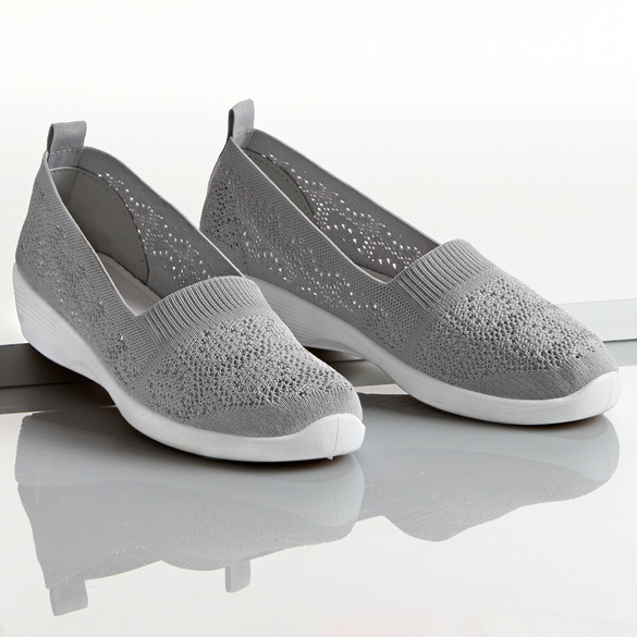 Chaussure textile, gris