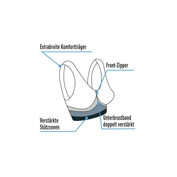Lot de 2 soutiens-gorge avec zip Java