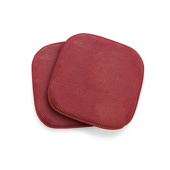 Lot de 2 coussins de chaises, rouge Eldo