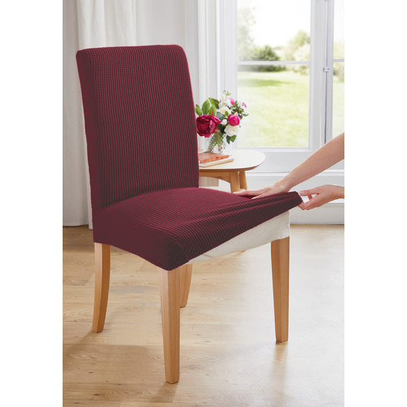 Housse pour chaise, bourgogne Eldo