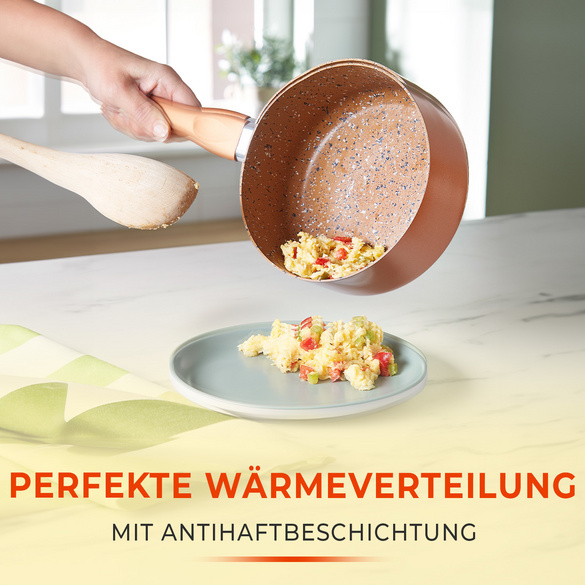 Set 3 casseroles Copper King