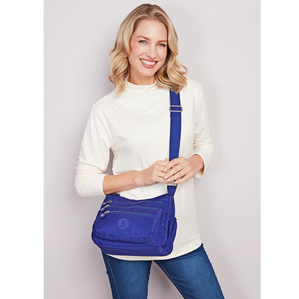 Sac à bandoulière en nylon "Inga" avec protection RFID marine