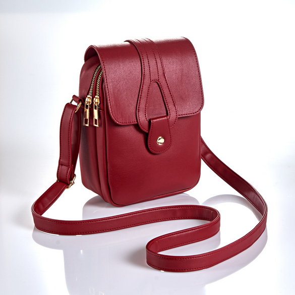 Sac, rouge foncé