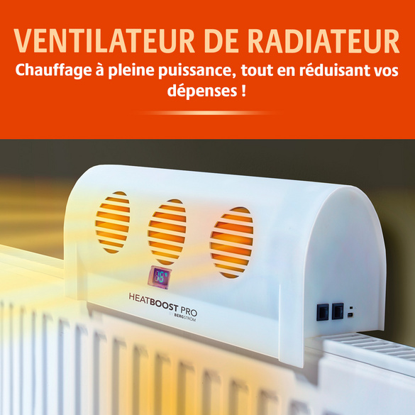 Ventilateur de radiateur « Heatboost Pro » de Bergström - Économisez de l'énergie grâce à un chaufface plus efficace
