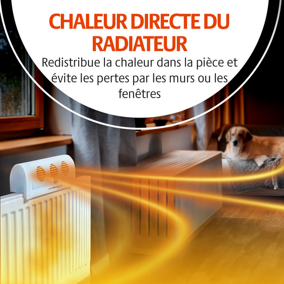 Ventilateur de radiateur « Heatboost Pro » de Bergström - Économisez de l'énergie grâce à un chaufface plus efficace