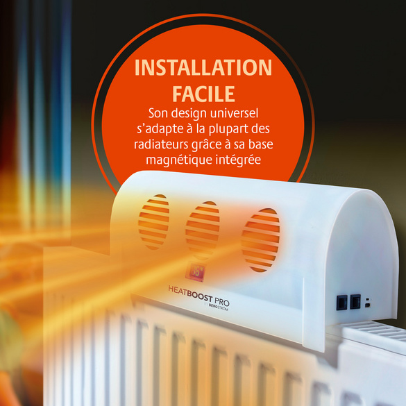 Ventilateur de radiateur « Heatboost Pro » de Bergström - Économisez de l'énergie grâce à un chaufface plus efficace