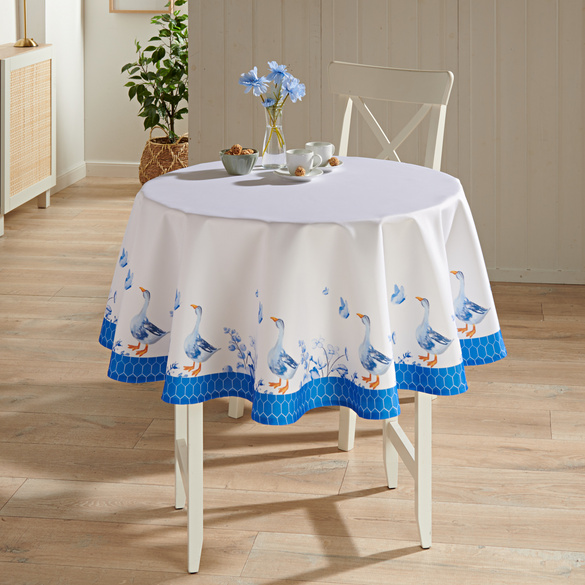 Nappe "Oies"  Ø 140 cm