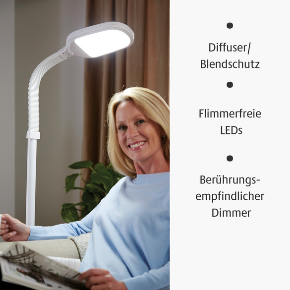 Lampe LED lumière du jour, gris