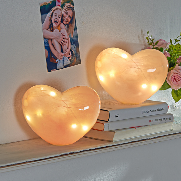 Lampe LED Cœur Eldo 12,5x10x6cm