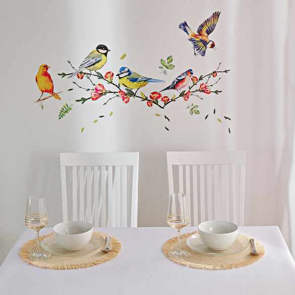 Lot de 21 stickers muraux "Oiseaux" Eldo