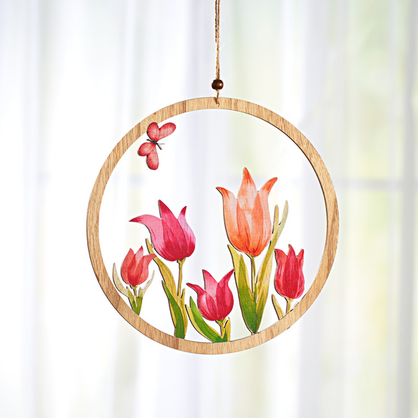 Suspension en bois "Tulipes" Eldo