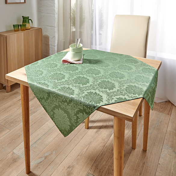 Nappe jacquard, vert clair 85 x 85 cm Eldo