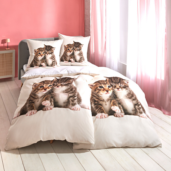 Parure de lit Chatons Eldo, 2 pièces