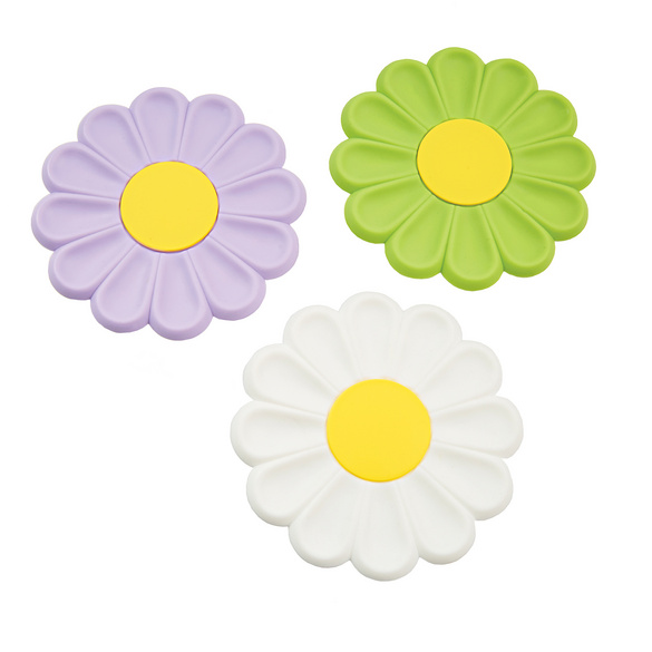 Lot de 3 dessous de plats "Fleur"