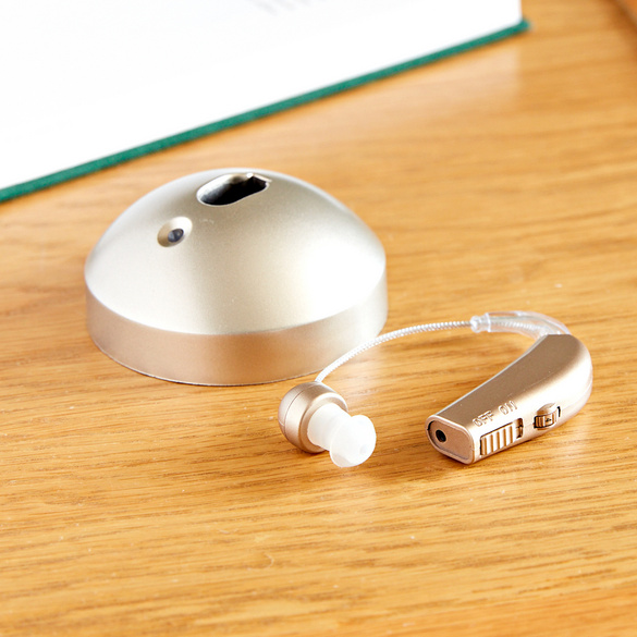 Appareil auditif avec amplificateur USB, coloris or