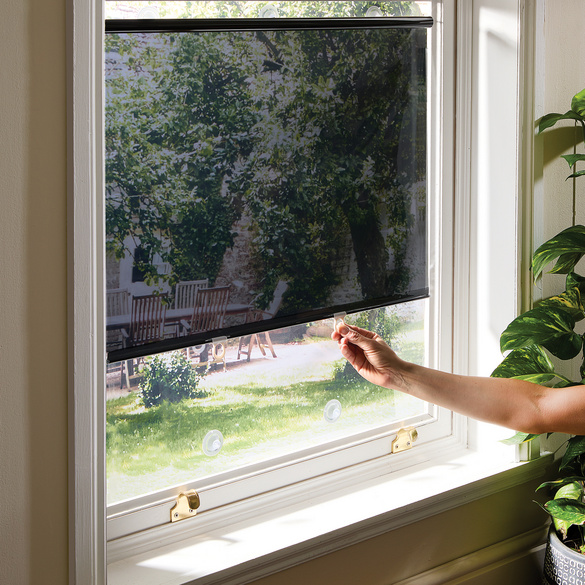 Store enrouleur pare-soleil avec ventouses Clarsen