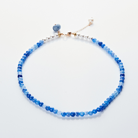 Collier en jade et perles d'eau