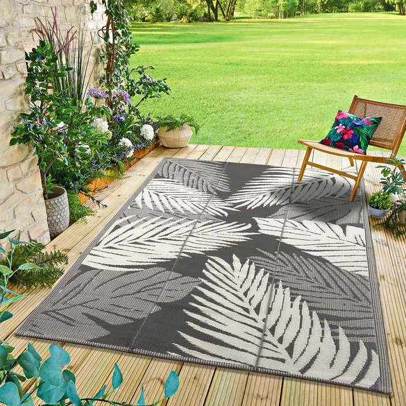 Tapis de jardin "Palmier", gris, 175 x 270 cm Gainsborough