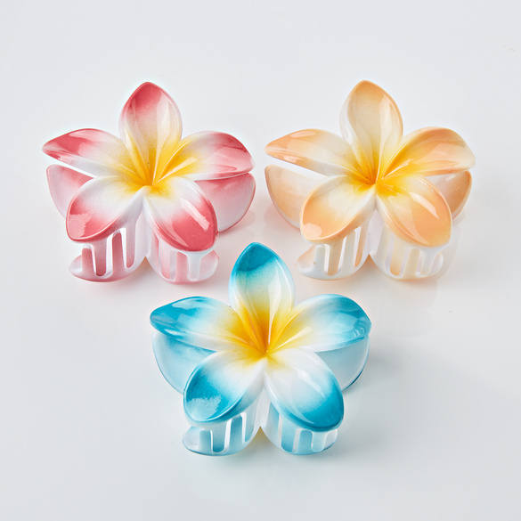 Lot de 3 pinces à cheveux ”Hibiscus”