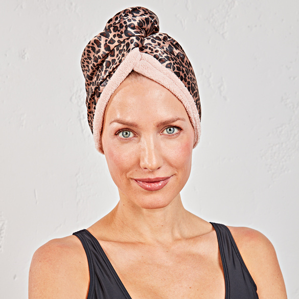 Serviette turban sèche-cheveux "Leo"