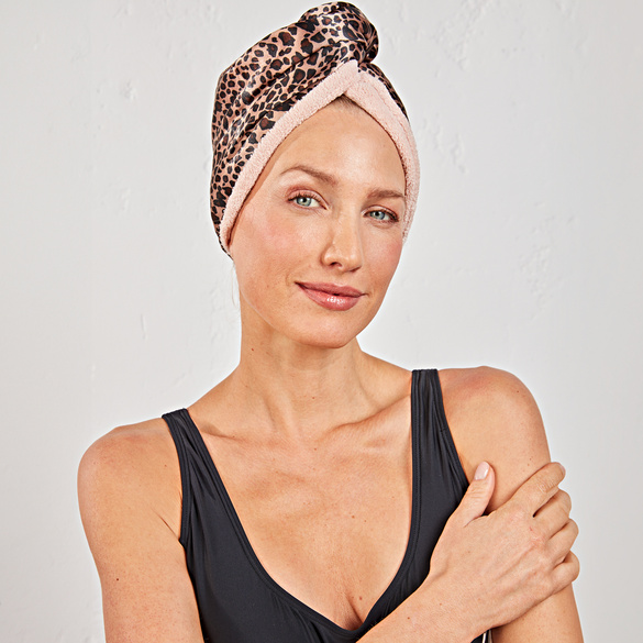 Serviette turban sèche-cheveux "Leo"