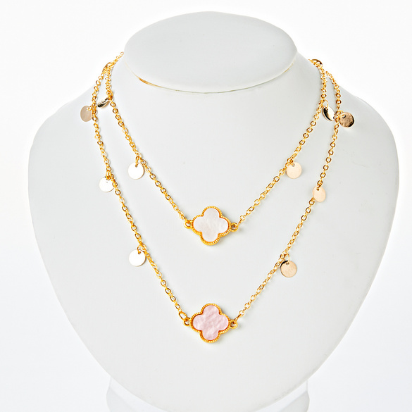 Collier " Fleur" à 2 rangs