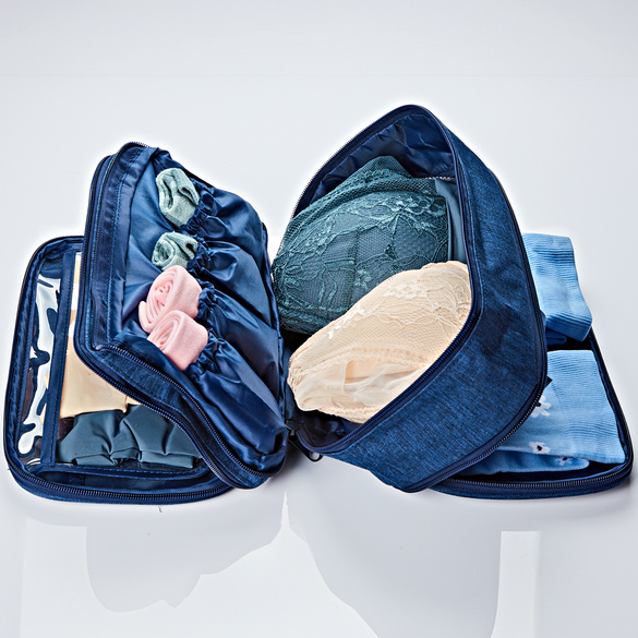 Nécessaire de voyage 3 en 1, bleu