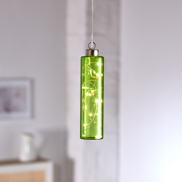 Lampe LED à suspendre Eldo, vert