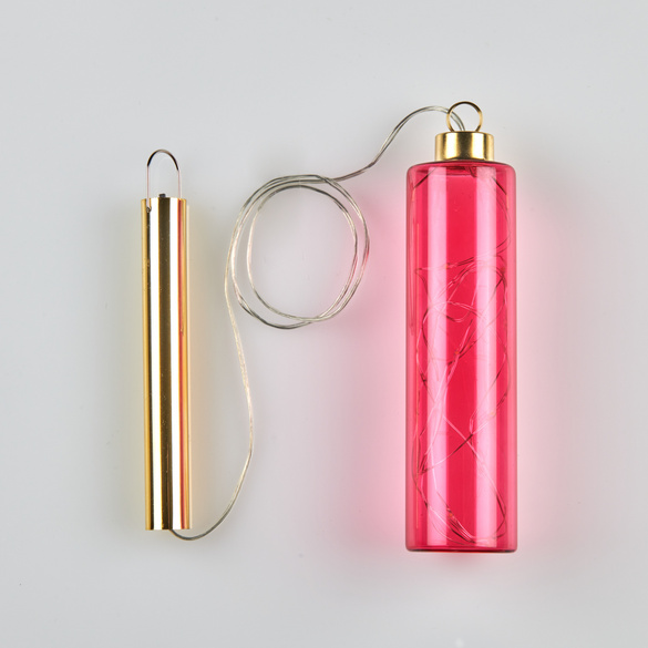 Lampe LED à suspendre Eldo, fuchsia