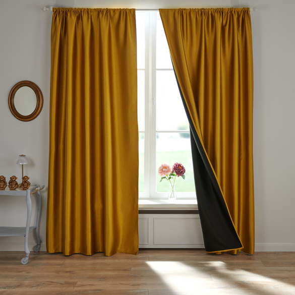 Rideau occultant coloris or 140 x 230 cm Eldo